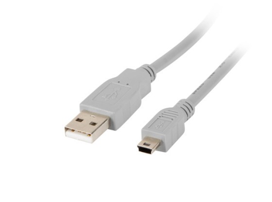 USB MINI(M)->USB-A(M) 2.0 CABLE 1.8M GREY (CANON) LANBERG