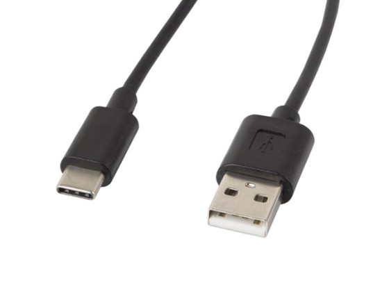 USB-C(M)->USB-A(M) 2.0 CABLE 1.8M BLACK LANBERG
