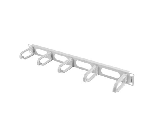 19" CABLE MANAGEMENT PANEL 5 RINGS - TYPE B 1U GREY LANBERG