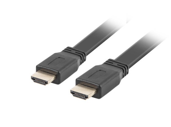 HDMI M/M V2.0 CABLE 1.8M 4K BLACK FLAT LANBERG