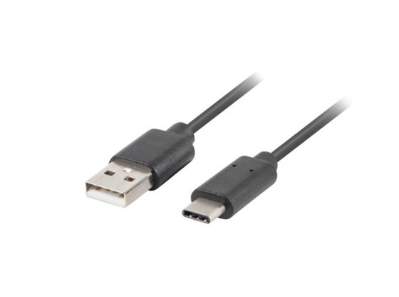 USB-C(M)->USB-A(M) 2.0 CABLE 3M BLACK QC 3.0 LANBERG