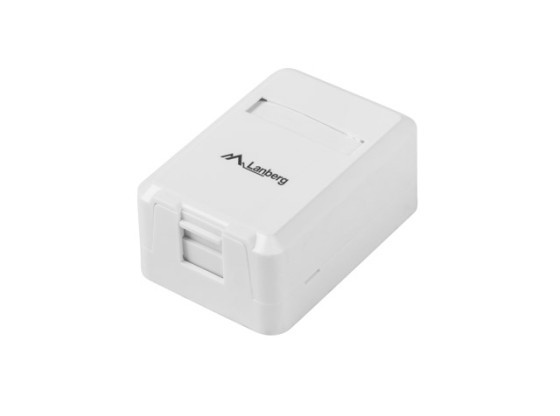EMPTY SURFACE-MOUNT BOX FOR KEYSTONE 1-PORT LANBERG