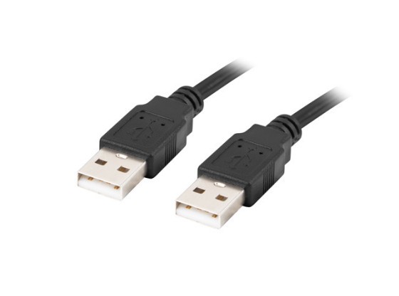 USB-A M/M 2.0 CABLE 1M BLACK LANBERG