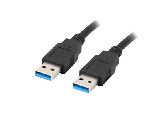 USB-A M/M 3.0 CABLE 1M BLACK LANBERG