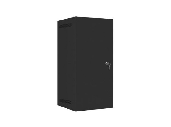RACK CABINET 10" WALL-MOUNT 12U/280X310 FOR SELF-ASSEMBLY WITH METAL DOOR BLACK LANBERG (FLAT PACK)