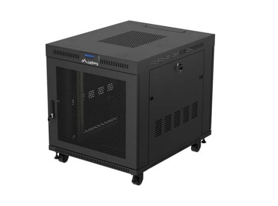 RACK CABINET 19" FREE-STANDING 15U/800X1000 (FLAT PACK) WITH MESH DOOR LCD BLACK LANBERG V2