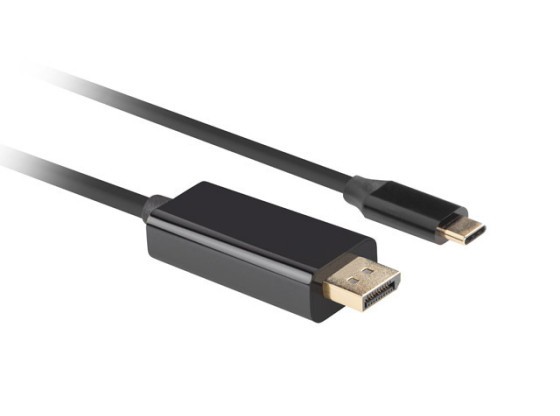 USB-C(M)->DISPLAYPORT(M) CABLE 3M 4K 60HZ BLACK LANBERG