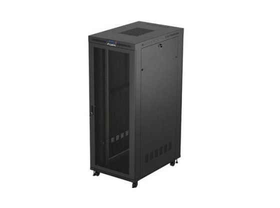 RACK CABINET 19" FREE-STANDING 42U/800X1200 (FLAT PACK) WITH MESH DOOR LCD BLACK LANBERG V2