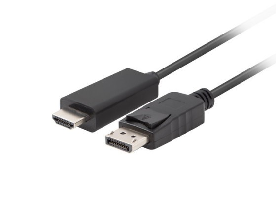 DISPLAYPORT(M) V1.1 ->HDMI(M) CABLE 1M BLACK LANBERG