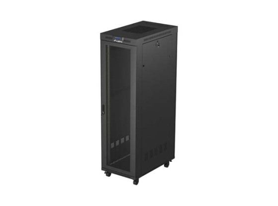 RACK CABINET 19" FREE-STANDING 42U/600X1000 (FLAT PACK) WITH MESH DOOR LCD BLACK LANBERG V2