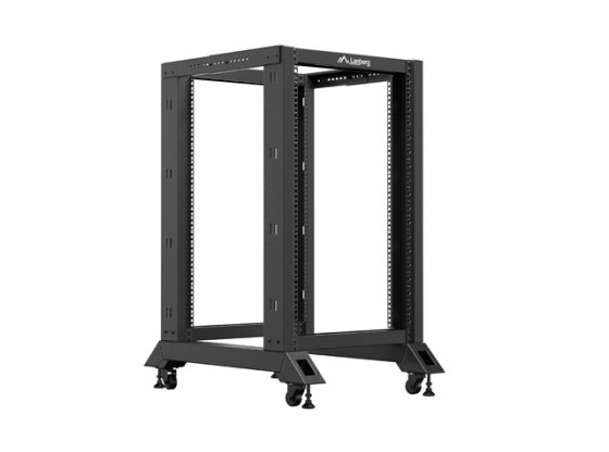 OPEN RACK 19" 18U 600X800 BLACK LANBERG