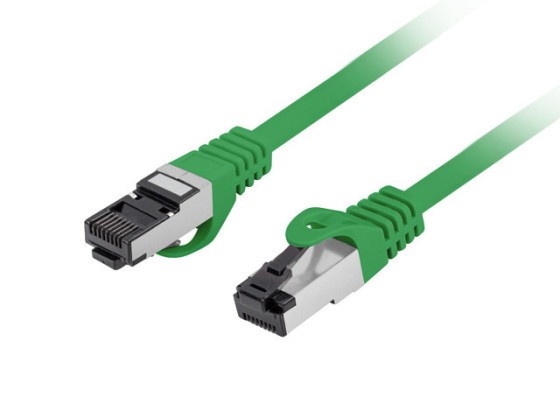 PATCHCORD CAT.8.1 S/FTP LSZH CU 0.5M GREEN FLUKE PASSED LANBERG