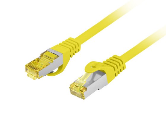 PATCHCORD CAT.6A S/FTP LSZH CU 5M YELLOW FLUKE PASSED LANBERG