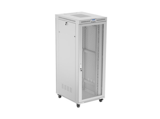 RACK CABINET 19" FREE-STANDING 42U/800X1000 (FLAT PACK) WITH MESH DOOR LCD GREY LANBERG
