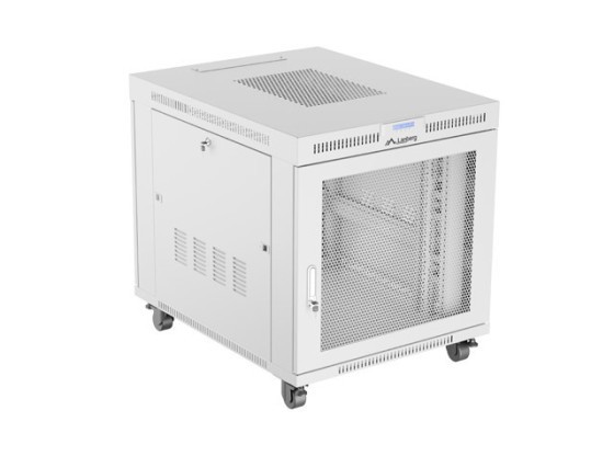 RACK CABINET 19" FREE-STANDING 15U/800X1000 (FLAT PACK) WITH MESH DOOR LCD GREY LANBERG