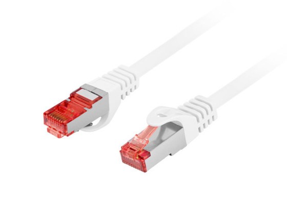PATCHCORD CAT.6 S/FTP LSZH CU 1.5M WHITE FLUKE PASSED LANBERG