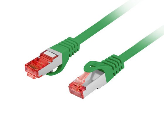 PATCHCORD CAT.6 S/FTP LSZH CU 10M GREEN FLUKE PASSED LANBERG