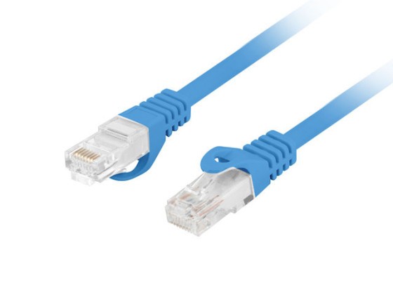 PATCHCORD CAT.6 UTP LSZH CU 20M BLUE FLUKE PASSED LANBERG