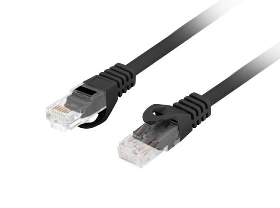 PATCHCORD CAT.6 UTP LSZH CU 20M BLACK FLUKE PASSED LANBERG