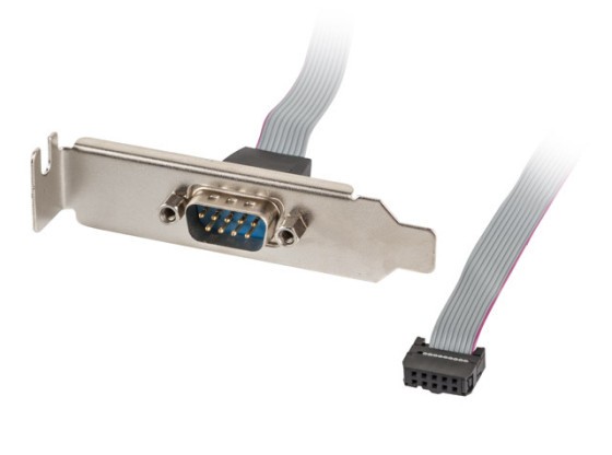 SLOT BRACKET 1X DB9(COM) 40CM LOW-PROFILE LANBERG