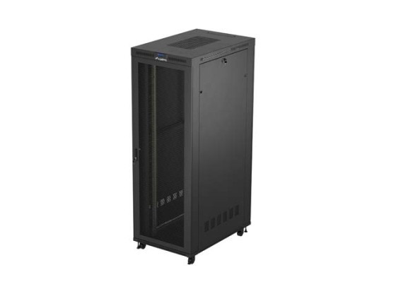 RACK CABINET 19" FREE-STANDING 47U/800X1200 (FLAT PACK) WITH MESH DOOR LCD BLACK LANBERG V2