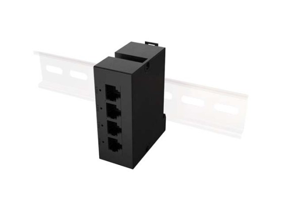 SWITCH POE EXTENDER DIN-GE4-BT-90W 1XIN 3XOUT GIGABIT ETHERNET DIN RAIL BT 90W METAL CLIPS LANBERG