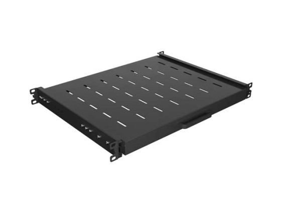 SLIDING SHELF FOR 19" RACK CABINETS 350MM BLACK LANBERG (1U/445X350MM, LOAD CAPACITY UP TO 35KG)