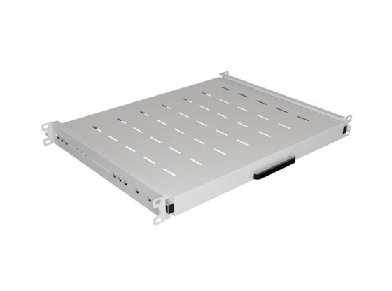 SLIDING SHELF FOR 19" RACK CABINETS 350MM GREY LANBERG (1U/445X350MM, LOAD CAPACITY UP TO 35KG)
