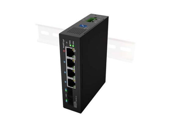 SWITCH LANBERG LIGHT INDUSTRIALPOE 1XBT 3XAT 2XSFP DIN UNMANAGMENT GIGABIT ETHERNET