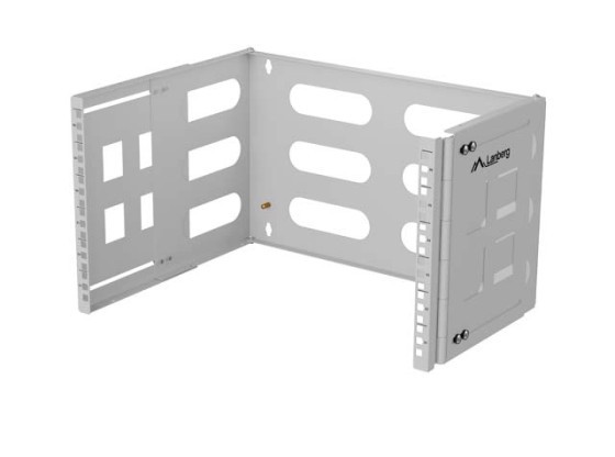 FOLDING BRACKET WALL-MOUNT 19" 6U 497X400/240 GREY LANBERG