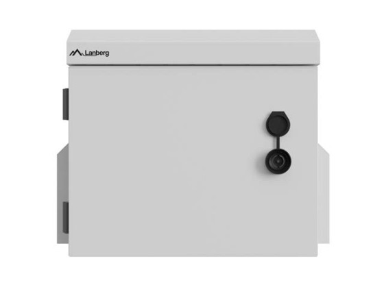 RACK CABINET 10" WALL/POLE-MOUNT IP55 HERMETIC 300X200X300 GREY LANBERG (ASSEMBLED)