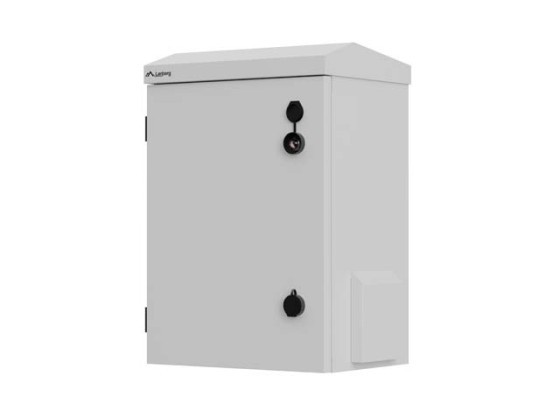 RACK CABINET 10" WALL/POLE-MOUNT IP55 HERMETIC 340X250X500 GREY LANBERG (ASSEMBLED)