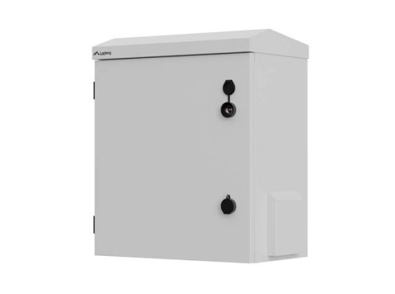 RACK CABINET 10" WALL/POLE-MOUNT IP55 HERMETIC 420X300X500 GREY LANBERG (ASSEMBLED)