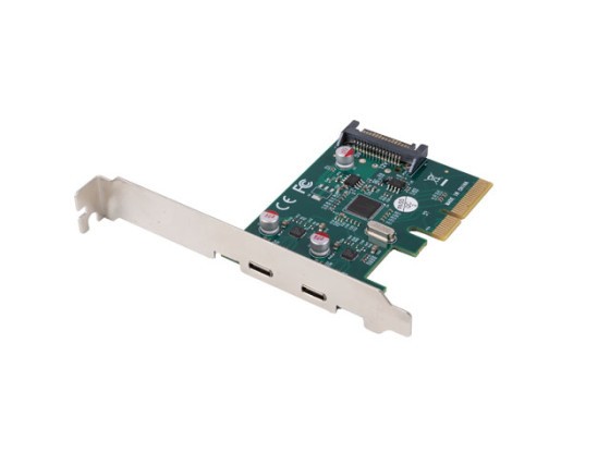 PCI EXPRESS X1 CARD->2X USB-C 3.2 GEN 2X1 LOW PROFILE LANBERG