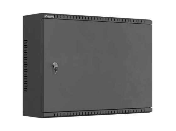TPR 19" INSTALLATION ENCLOSURE WITH MESH PLATE 560X420X180 BLACK LANBERG (ASSEMBLED)