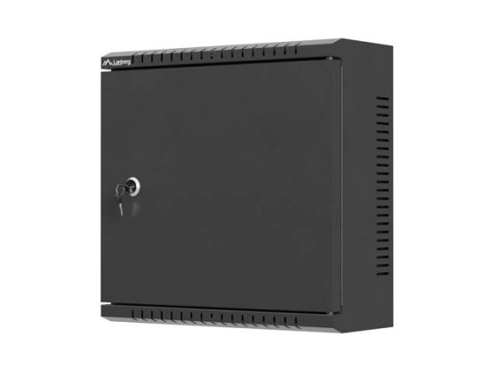 TPR 10" INSTALLATION ENCLOSURE WITH MESH PLATE 340X340X140 BLACK LANBERG (ASSEMBLED)