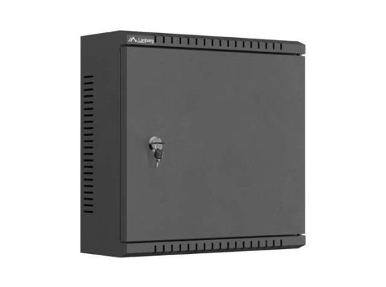 TPR 10" INSTALLATION ENCLOSURE WITH MESH PLATE 340X340X140 BLACK LANBERG (ASSEMBLED)