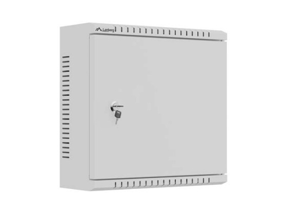 TPR 10" INSTALLATION ENCLOSURE WITH MESH PLATE 340X340X140 GREY LANBERG (ASSEMBLED)