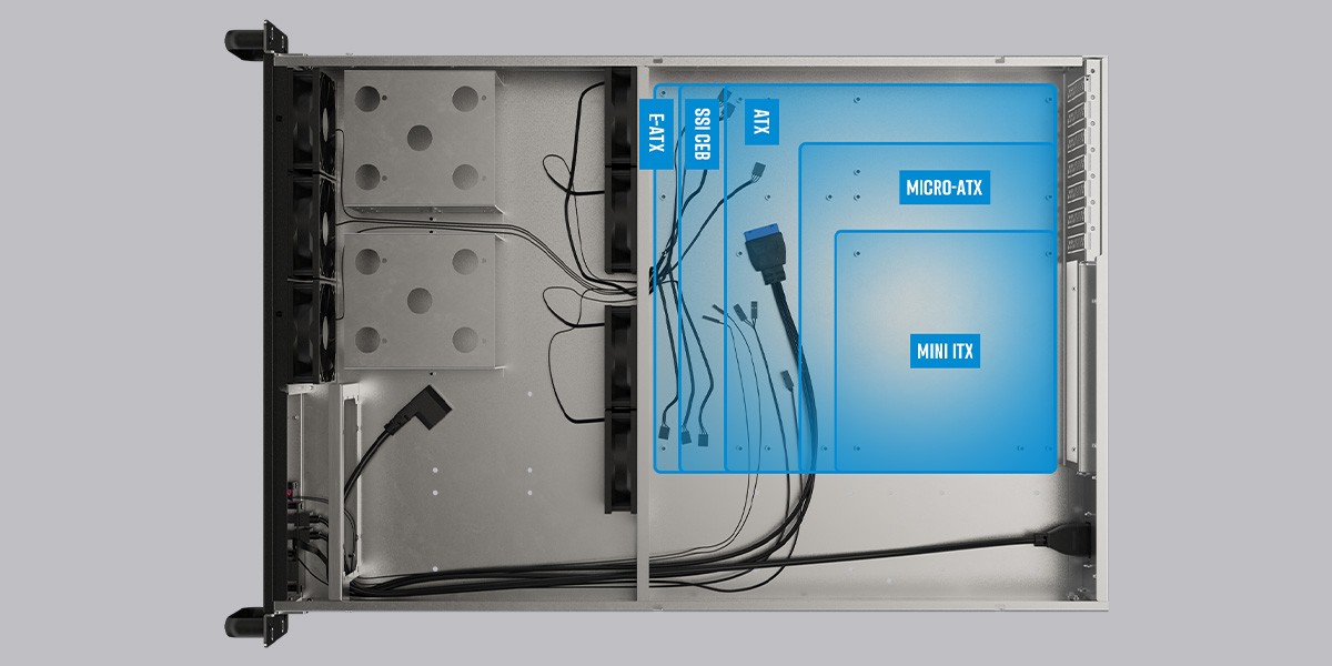 Lanberg SC01 server enclosure - compatibility with various motherboards