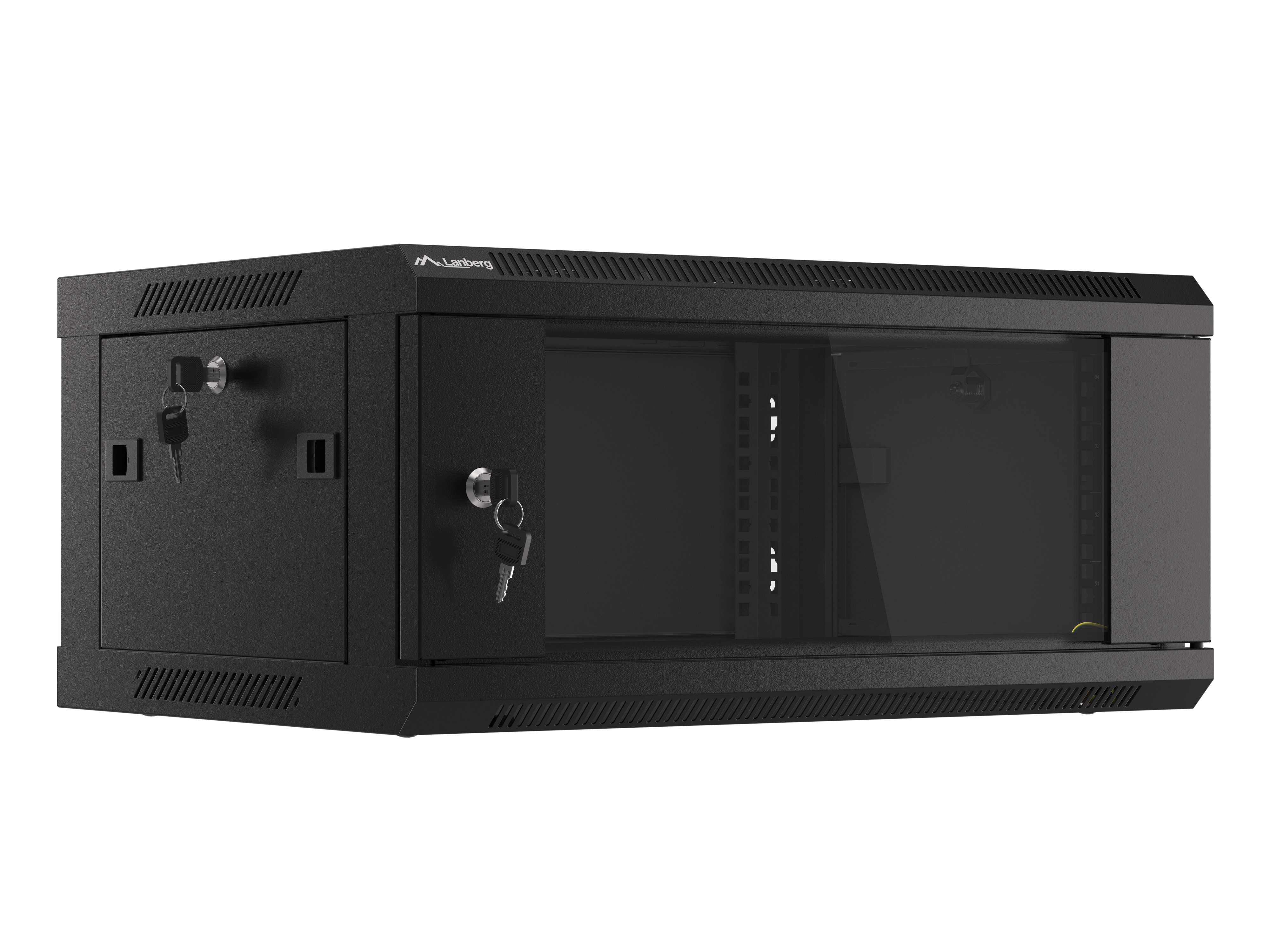 Lanberg WF01-6404-10B rack cabinet 4U Wall mounted rack Black