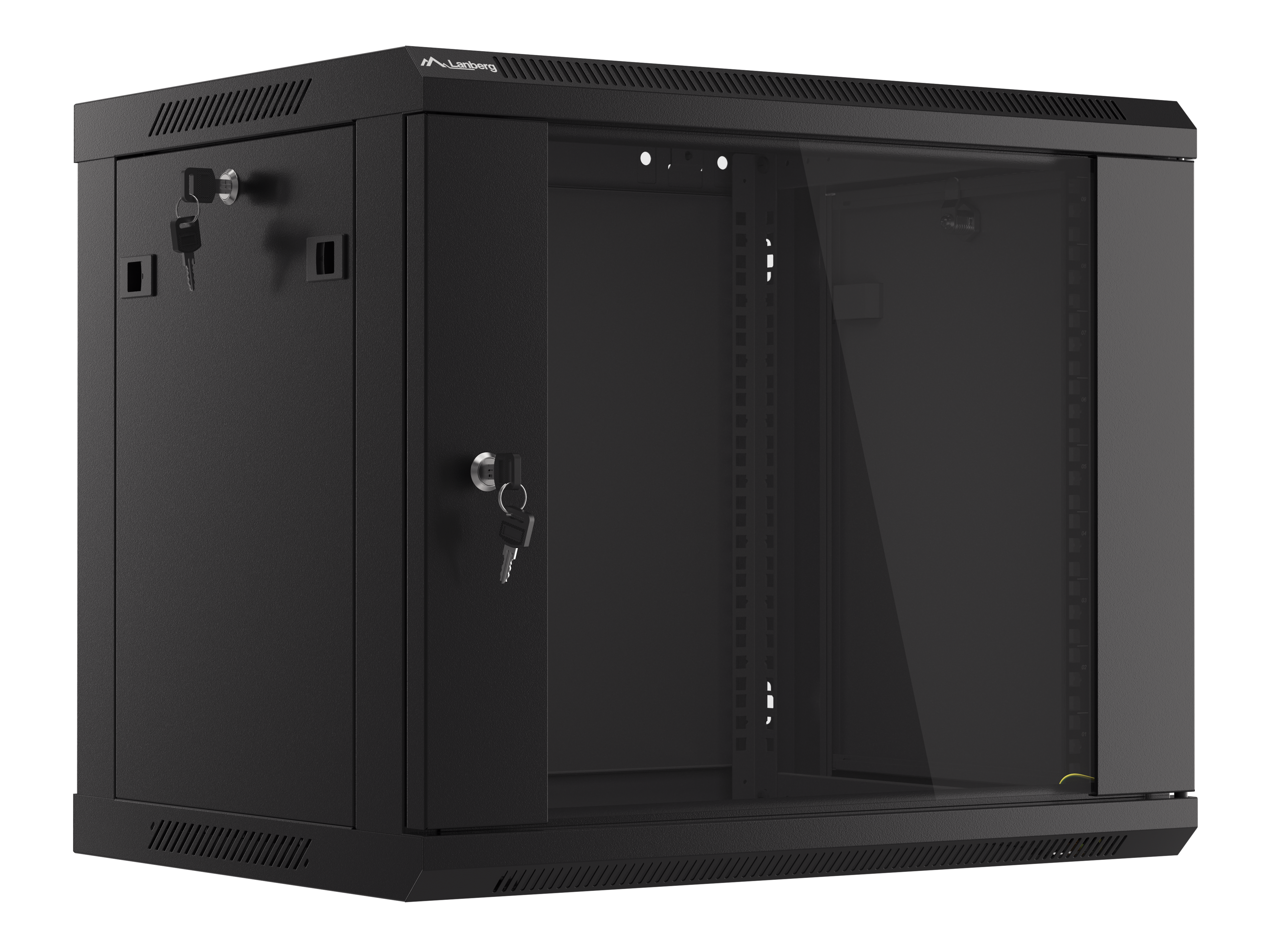 Lanberg WF01-6409-10B rack cabinet 9U Wall mounted rack Black