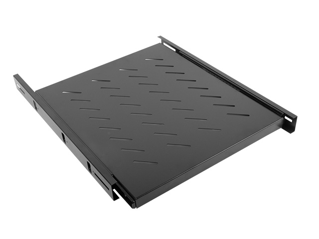 LANBERG 19 Fachboden 1U 463x550mm, max. 60kg, ausziehbar sw