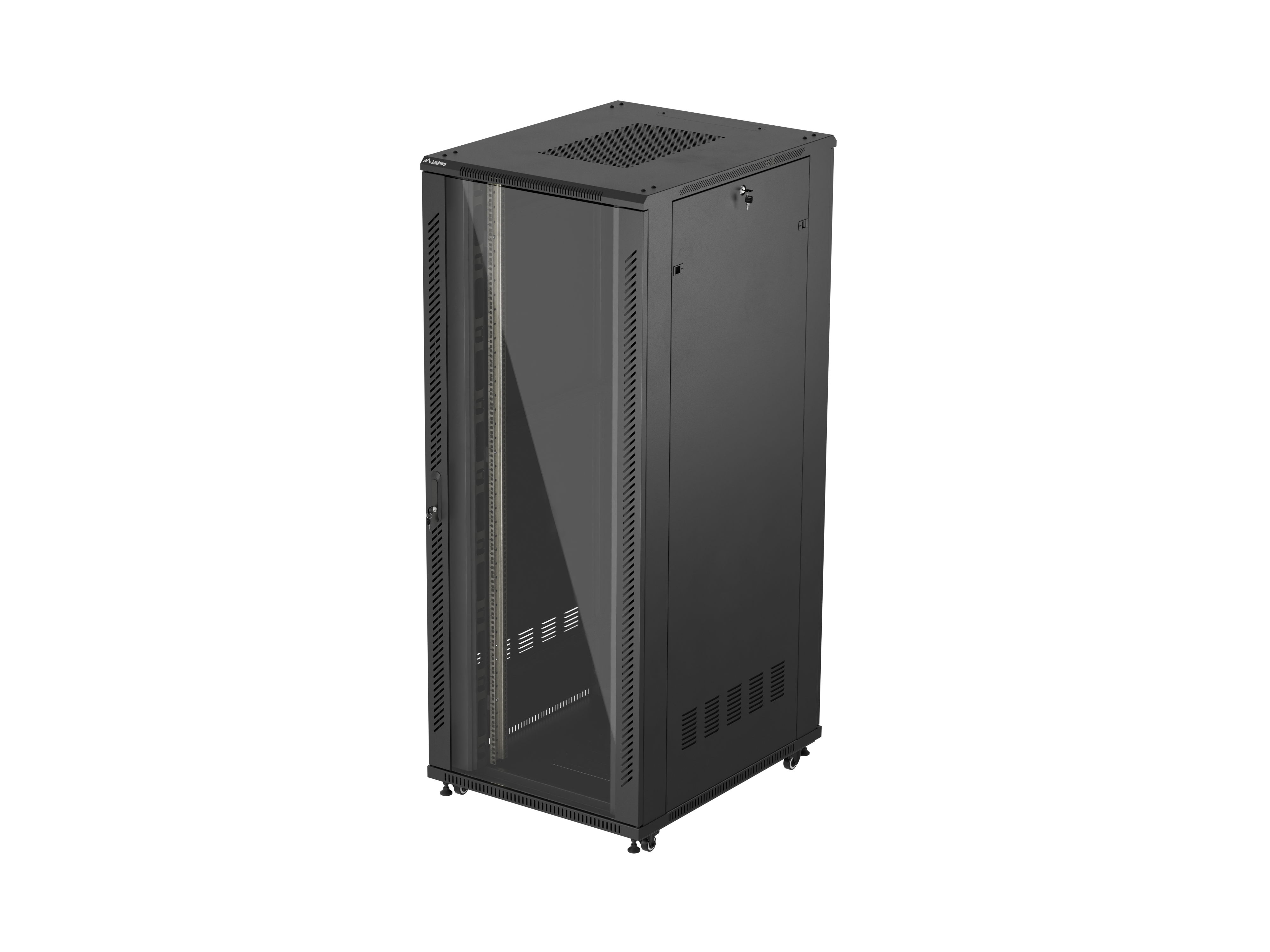 Lanberg FF01-8042-12B rack cabinet 42U Freestanding rack Black