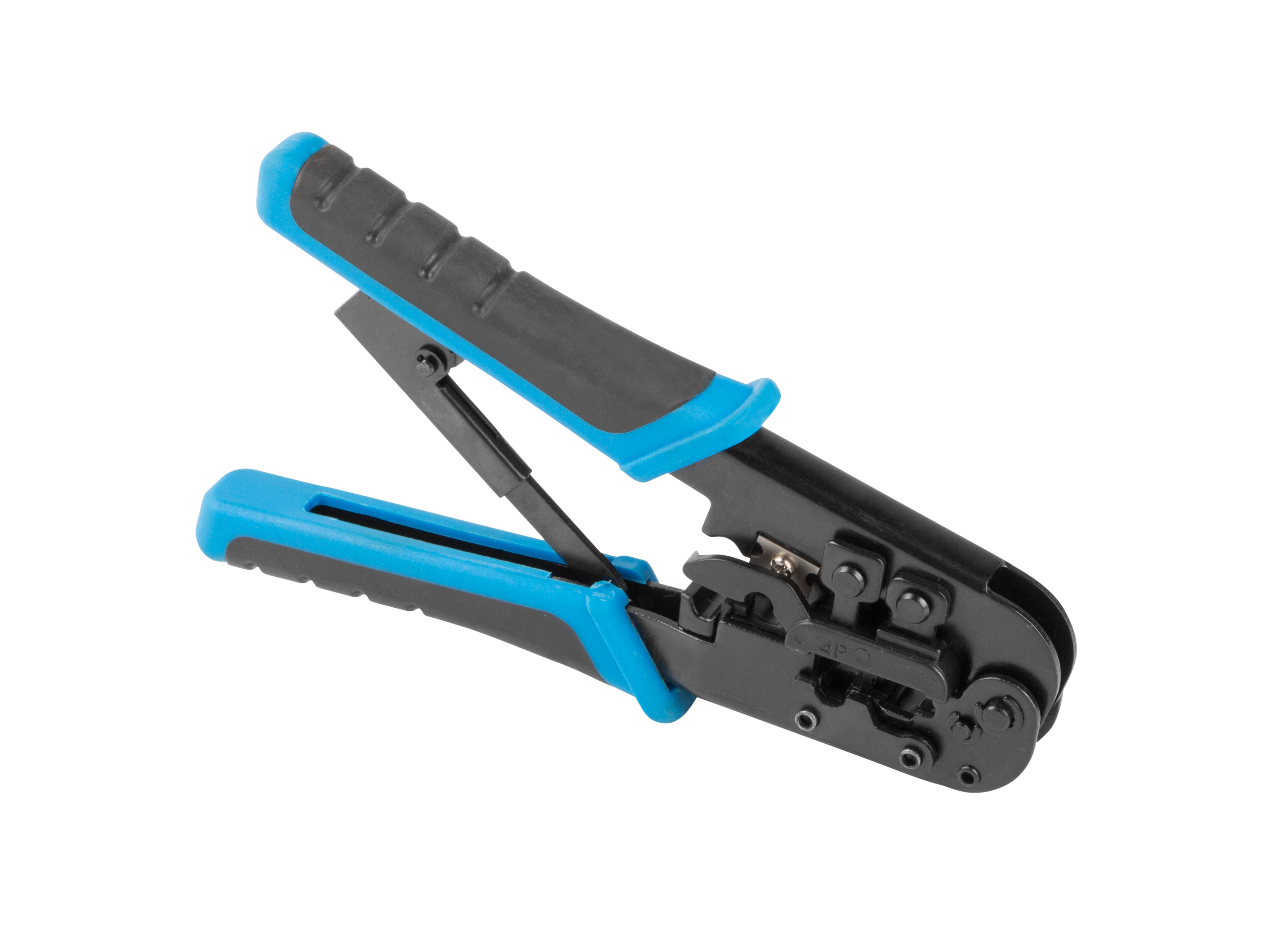 Lanberg NT-0201 RJ45/RJ12/RJ11 Crimper Tool - Black/Blue