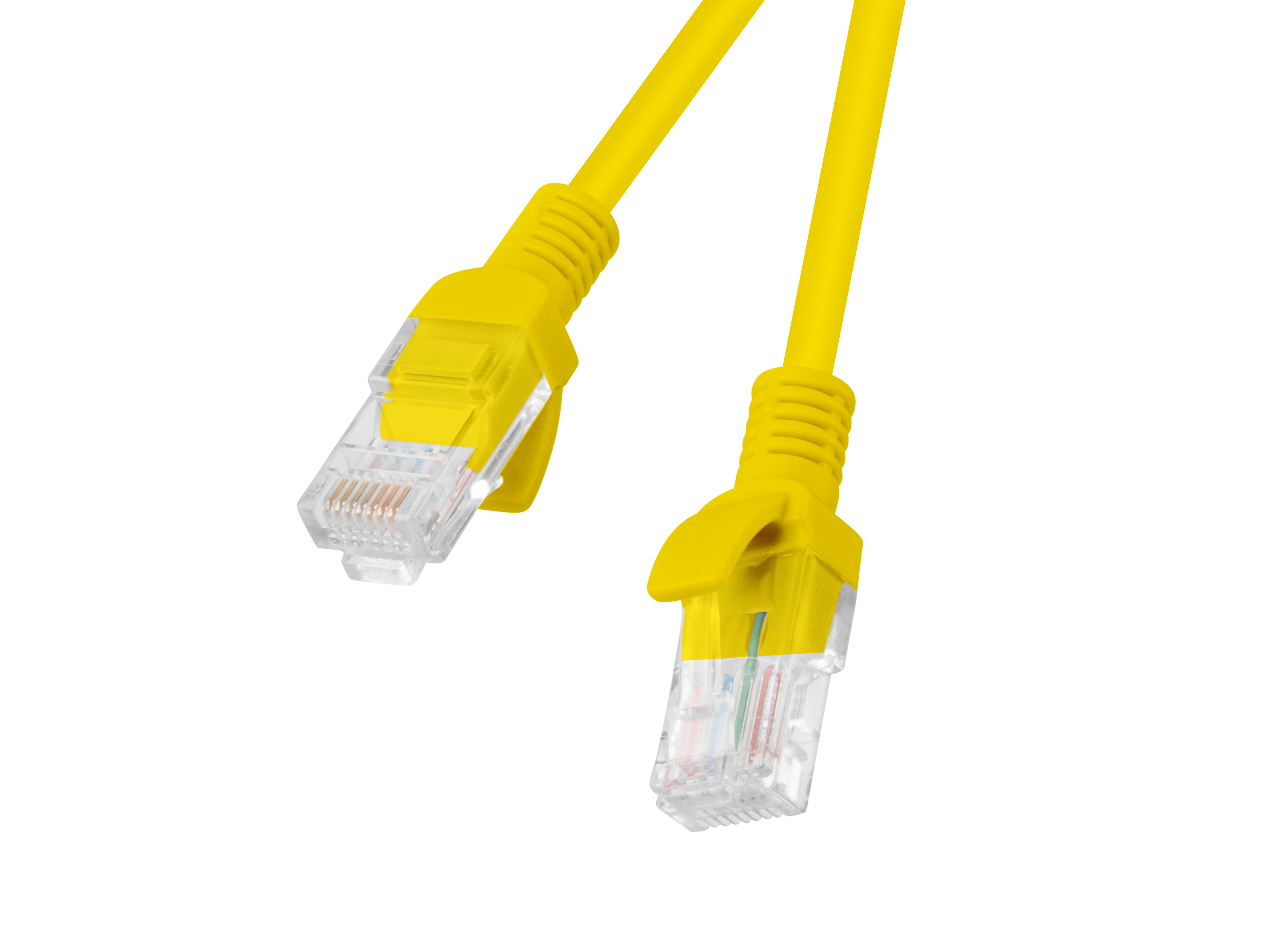 Lanberg PCU5-10CC-0100-Y networking cable Yellow 1 m Cat5e U/UTP (UTP)