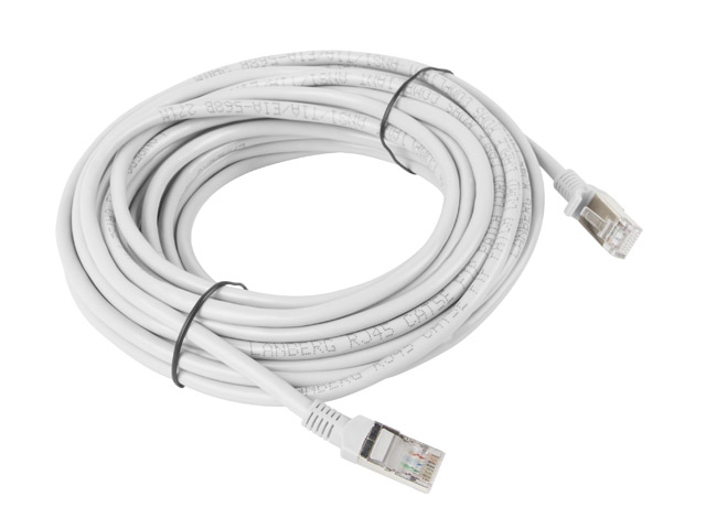 LANBERG Patchkabel CAT.6 UTP 10m Fluke Zertifikat gr
