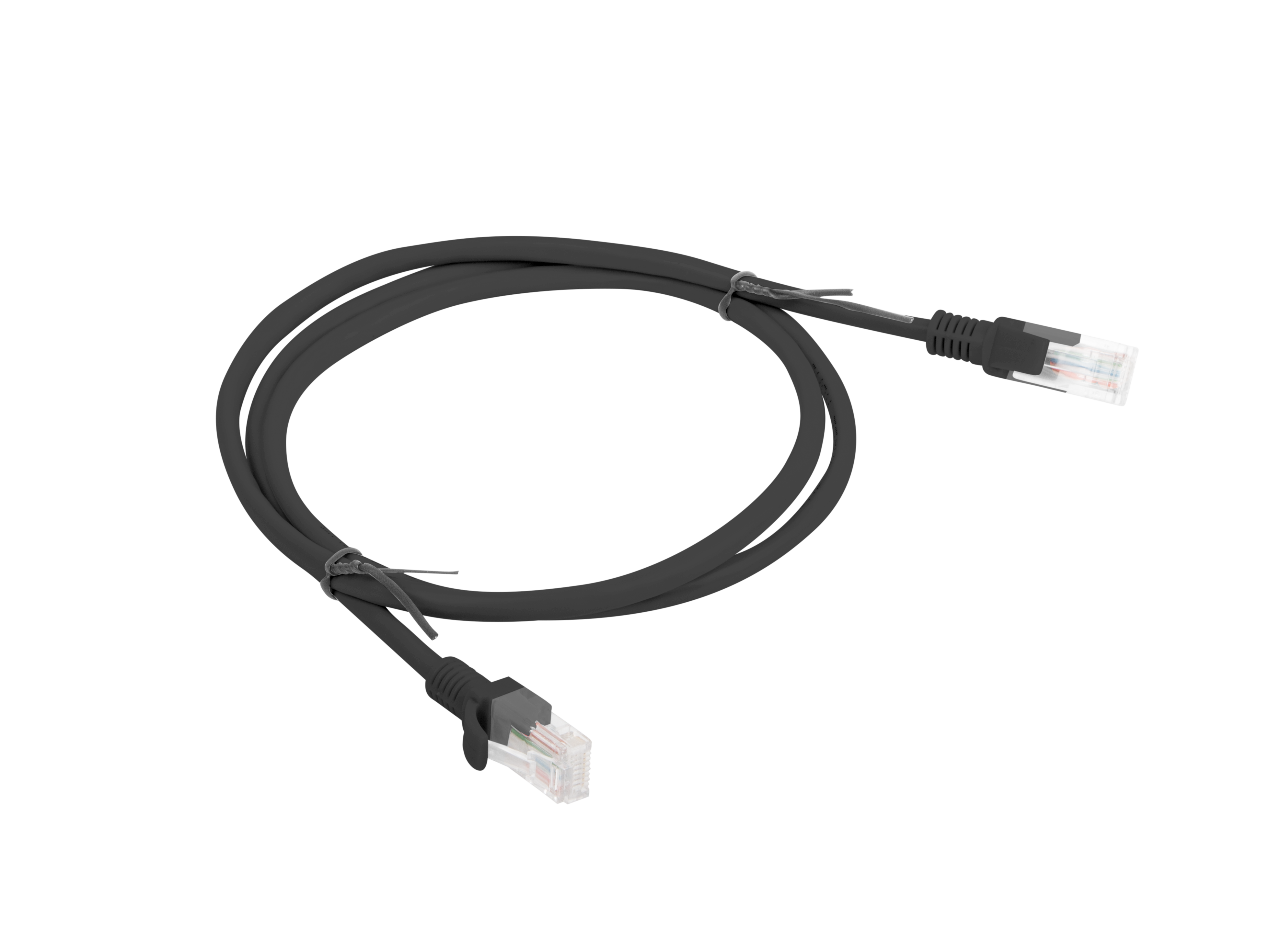 Lanberg PCU5-10CC-0100-BK networking cable Black 1 m Cat5e U/UTP (UTP)