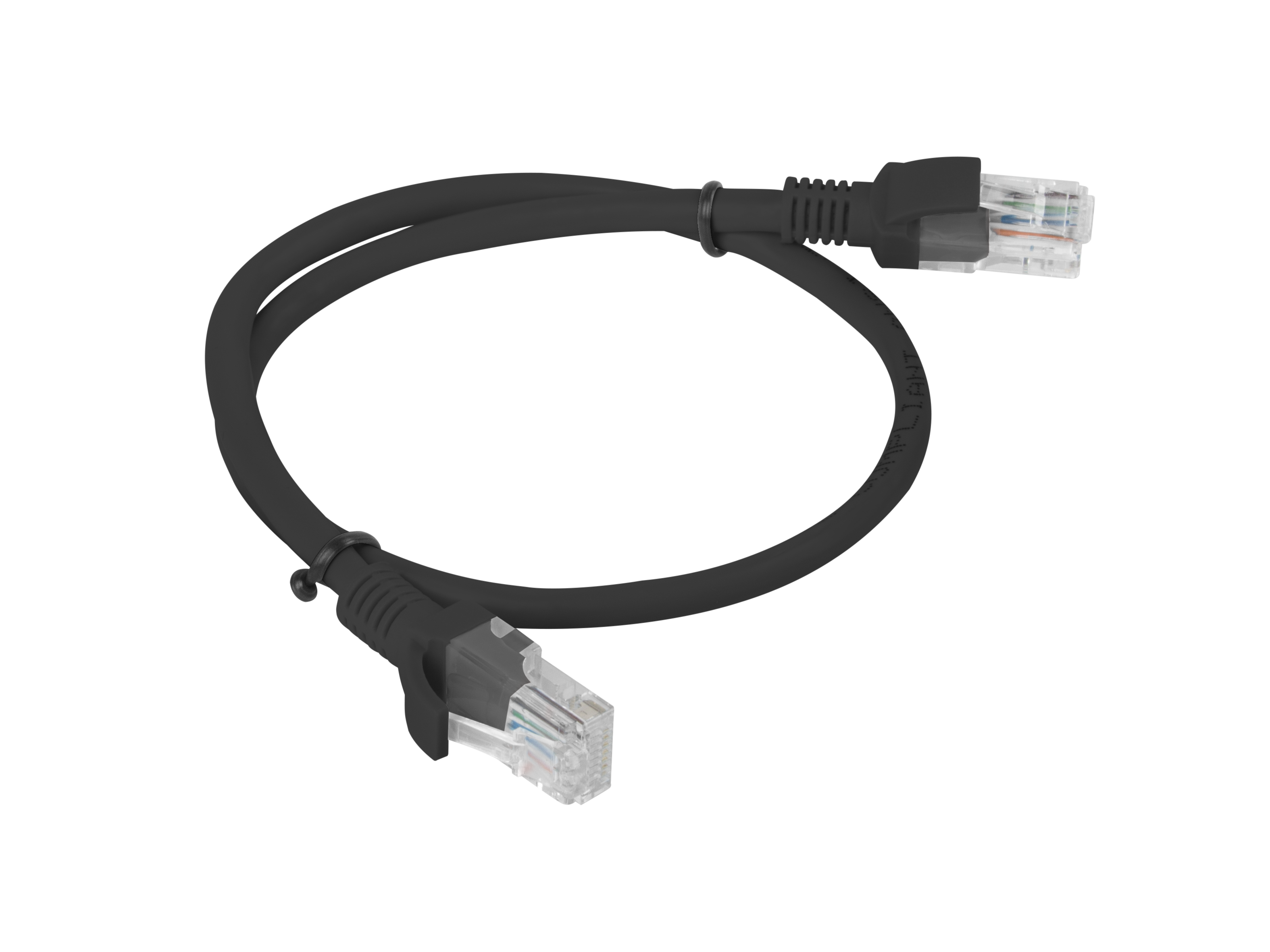 Lanberg PCU6-10CC-0050-BK networking cable Black 0.5 m Cat6 U/UTP (UTP)