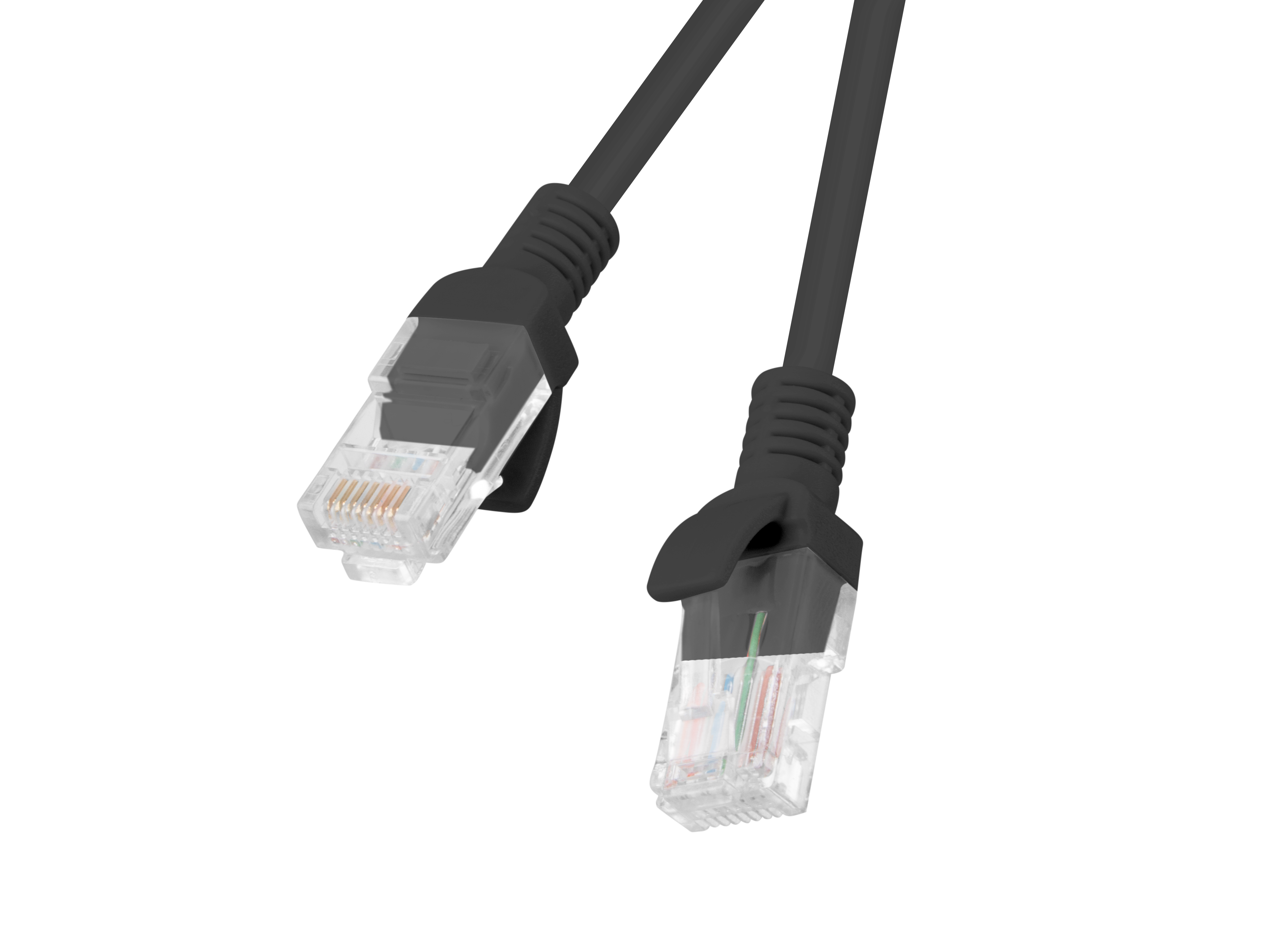 Lanberg PCU6-10CC-0500-BK networking cable Black 5 m Cat6 U/UTP (UTP)