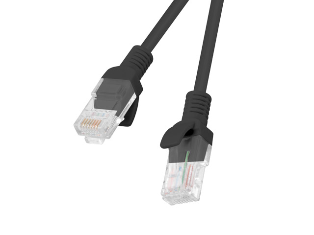LANBERG Patchkabel CAT.6 UTP 15m Fluke Zertifikat sw Cat6 Kabel